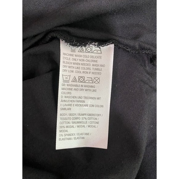 Anybody Womens t-shirt blouse top Cotton Modal Spandex blend Black Size Medium - Picture 5 of 10